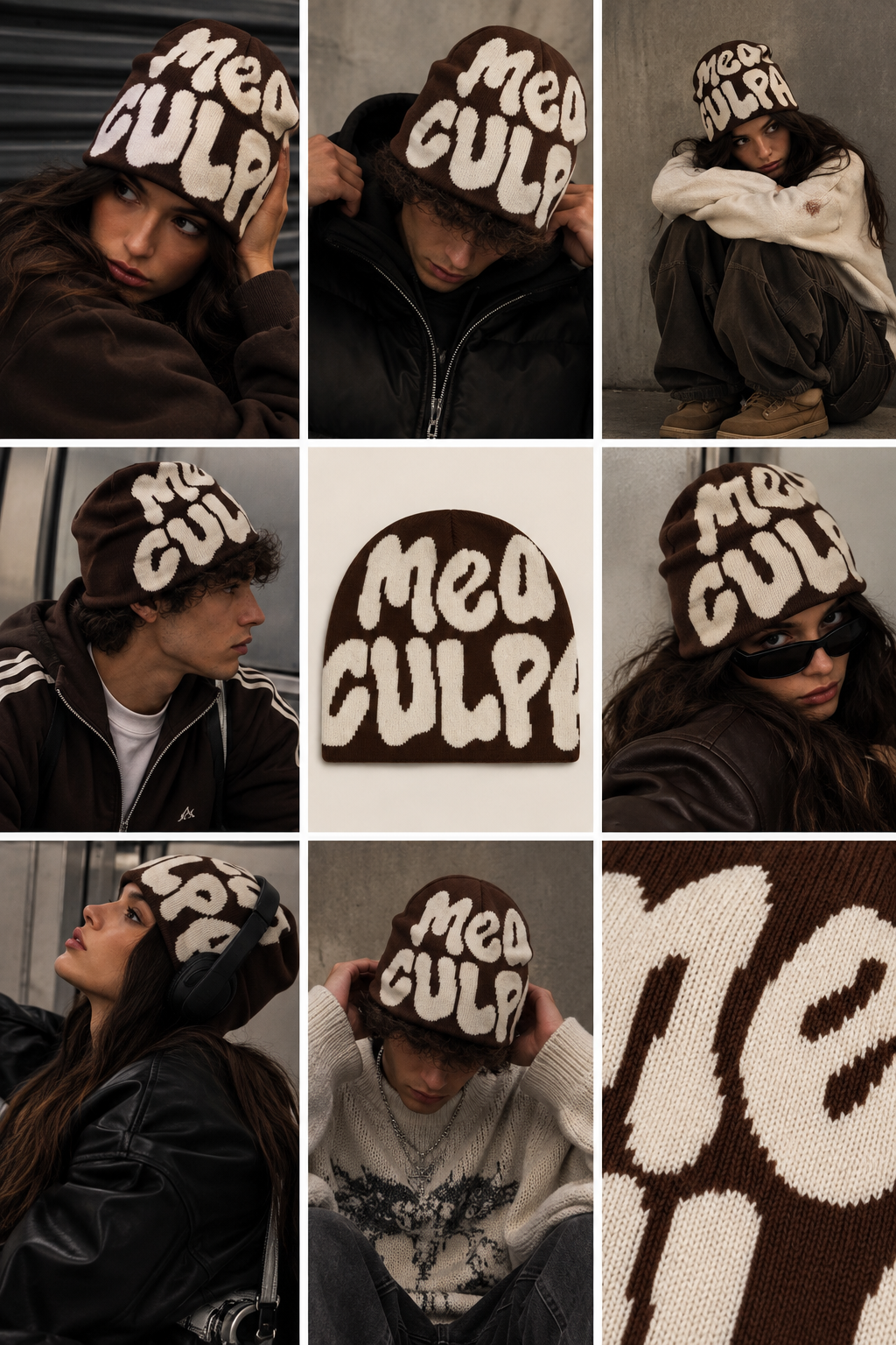 Mea Culpa | CapWave™ — Brown/Cream