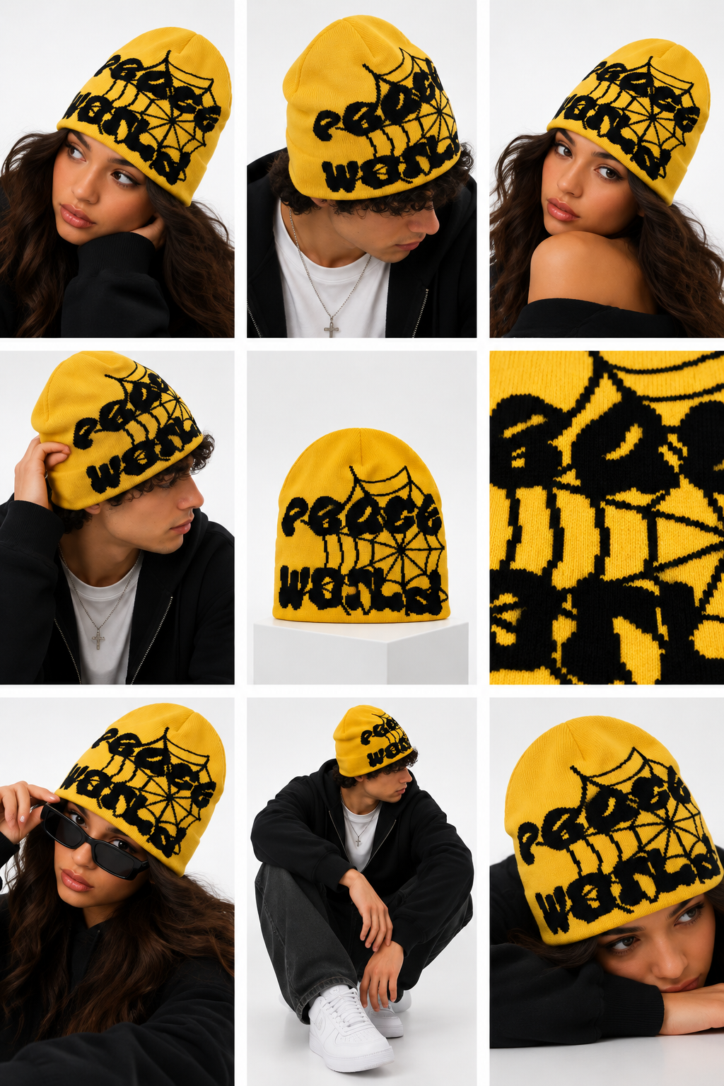 Peace World | CapWave™ — Yellow / Black