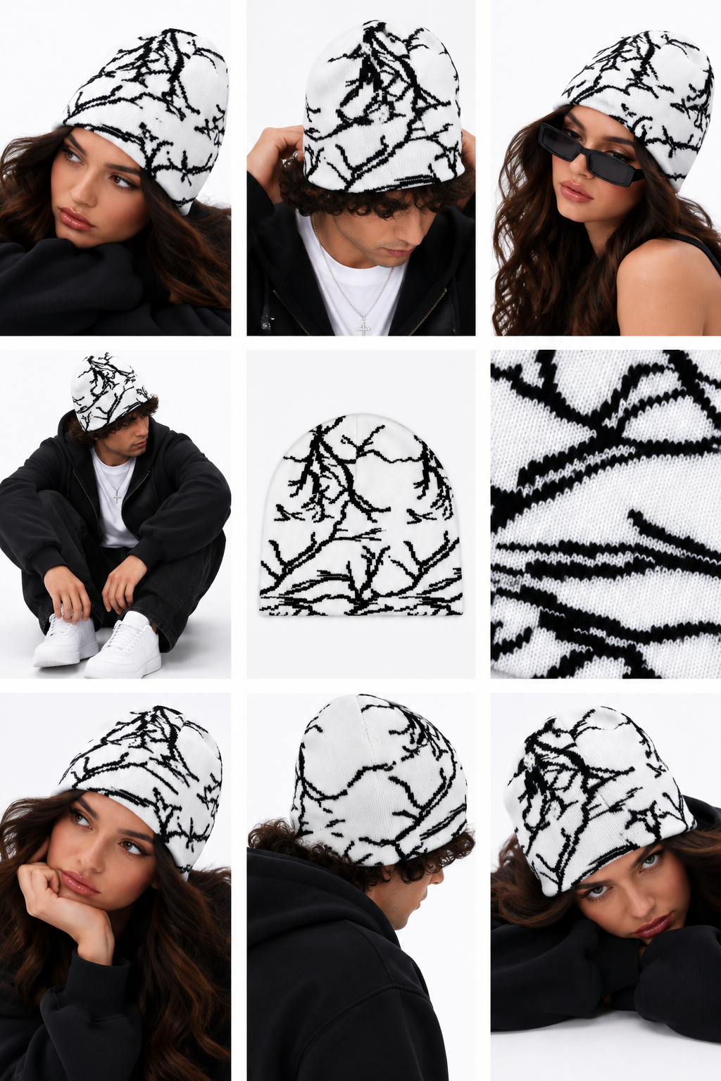 Winter Trace | CapWave™ — White / Black