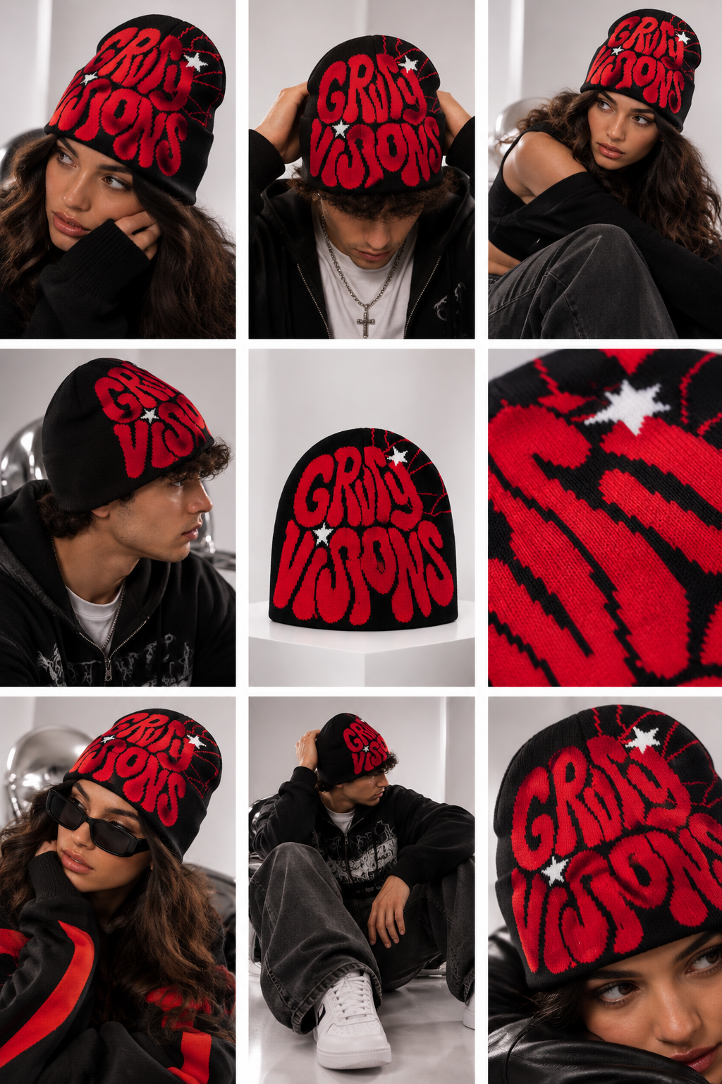 Grvty | CapWave™ — Black / Red / White