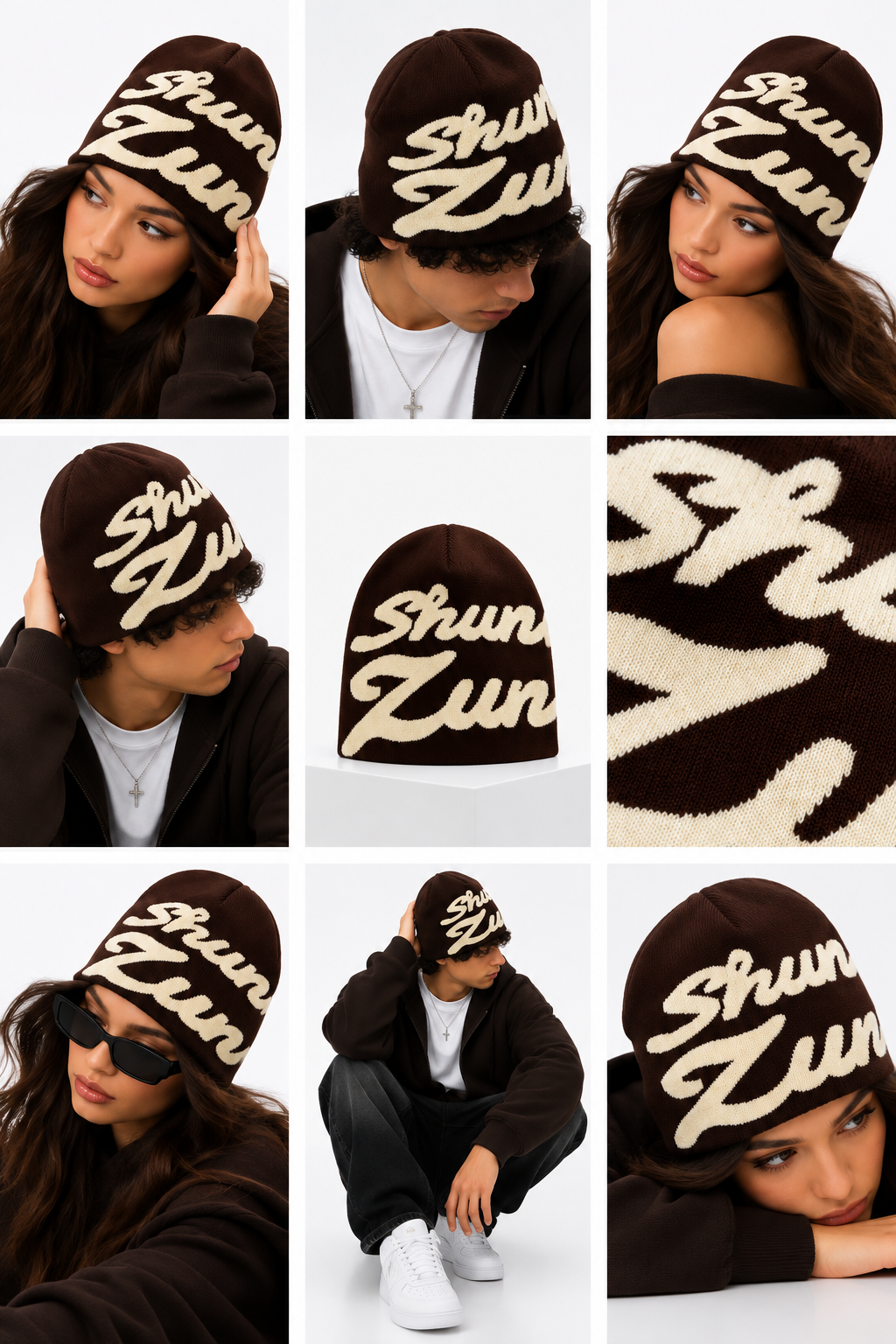 Shun Zun | CapWave™ — Brown / Cream