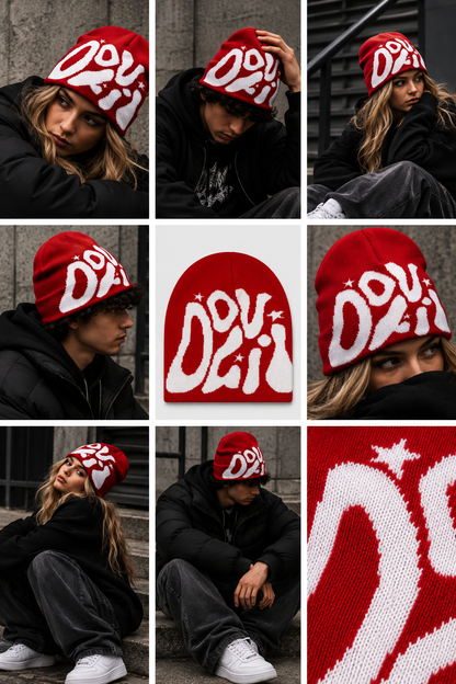 Noir Script | CapWave™ — Red / White