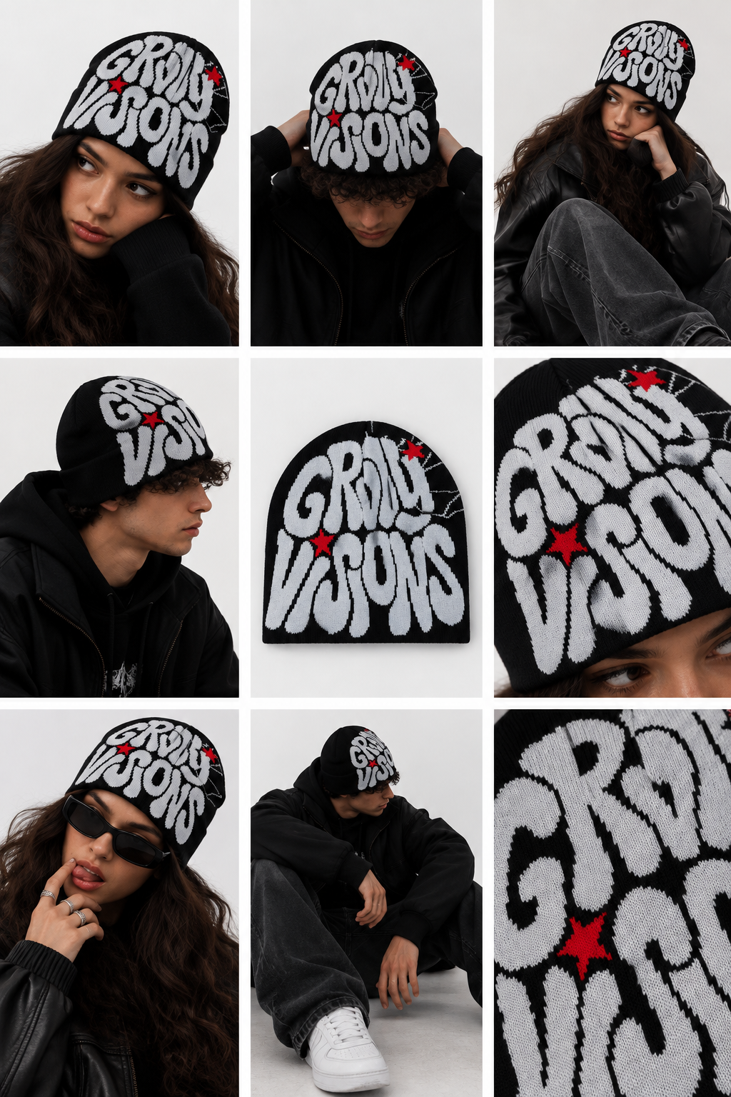 Grvty | CapWave™ — Black / White / Red