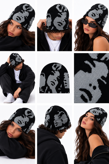 Ghost Print | CapWave™ — Black / Grey