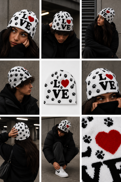 Love Paws | CapWave™ — White / Black / Red