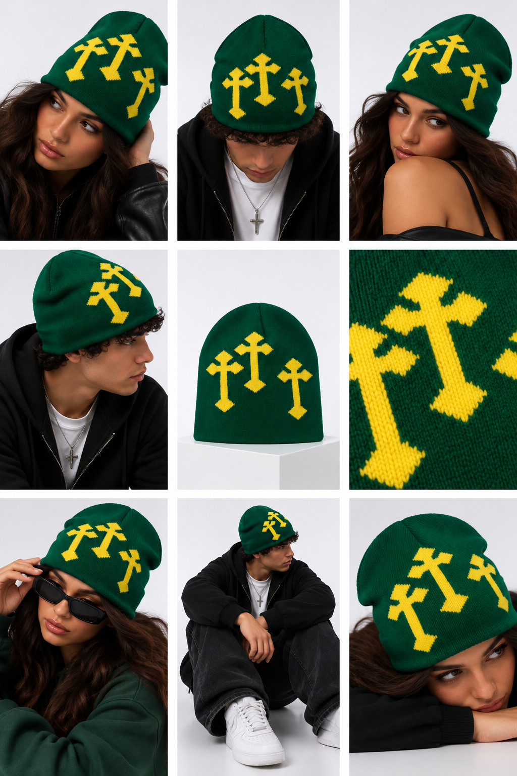 Cross | CapWave™ — Green / Yellow