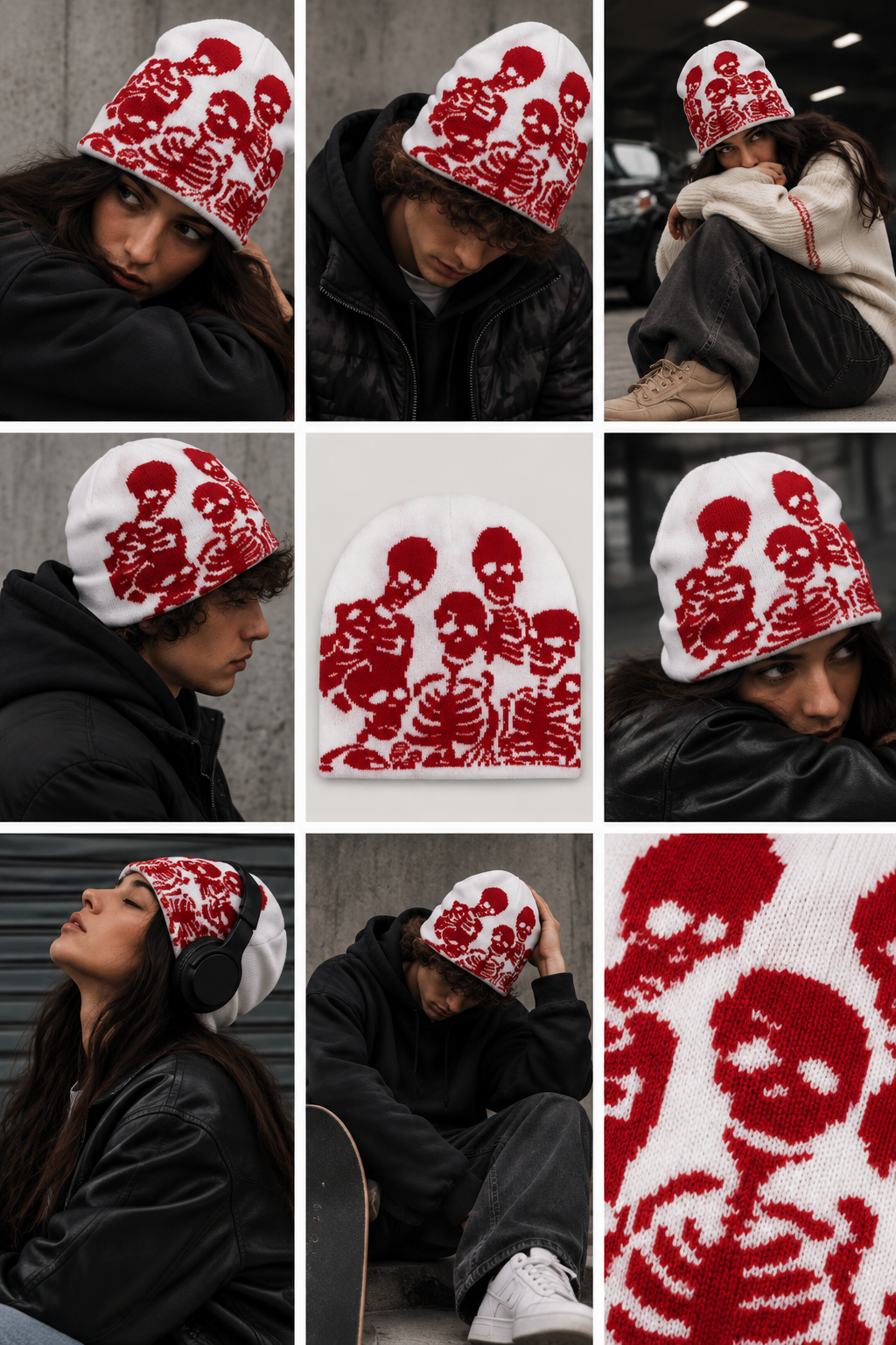 Skeleton Crew | CapWave™ — White/Red