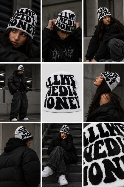 All We Need Is Money | CapWave™ — White / Black