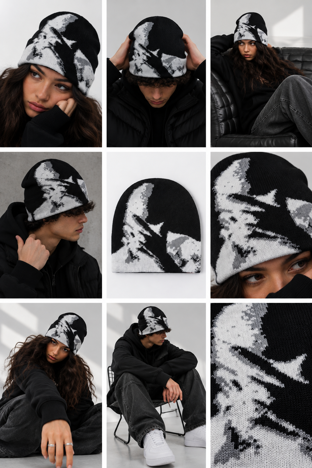 Ghostface | CapWave™ — Black / White / Grey