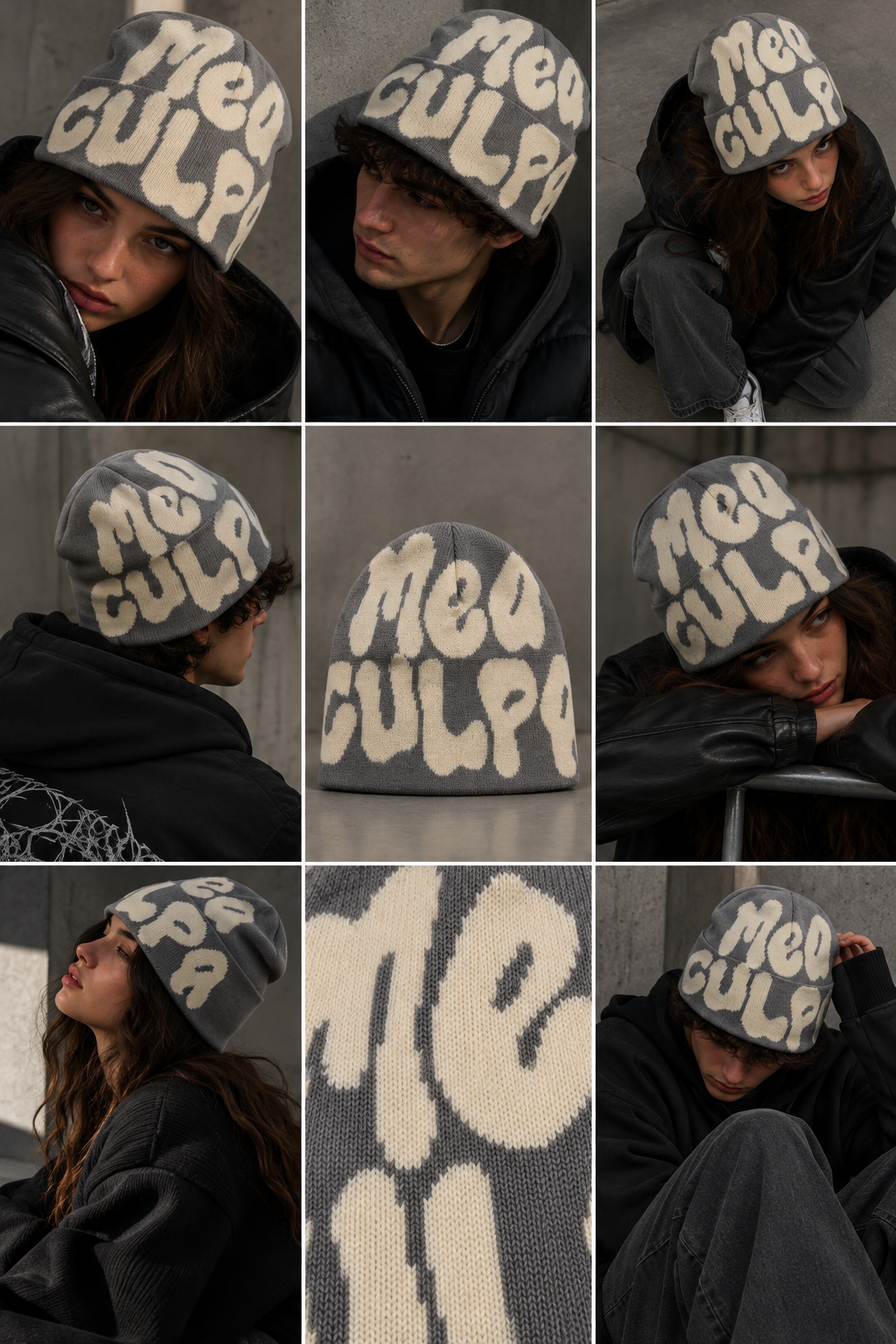 Mea Culpa | CapWave™ — Grey/Cream