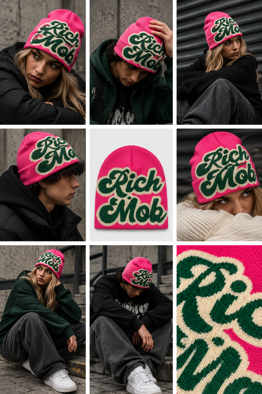 Rich Mob | CapWave™ — Pink / Green